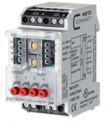 BT-BMT-AOP4 Module BacNet MS/TP a 4 sorties analogiques